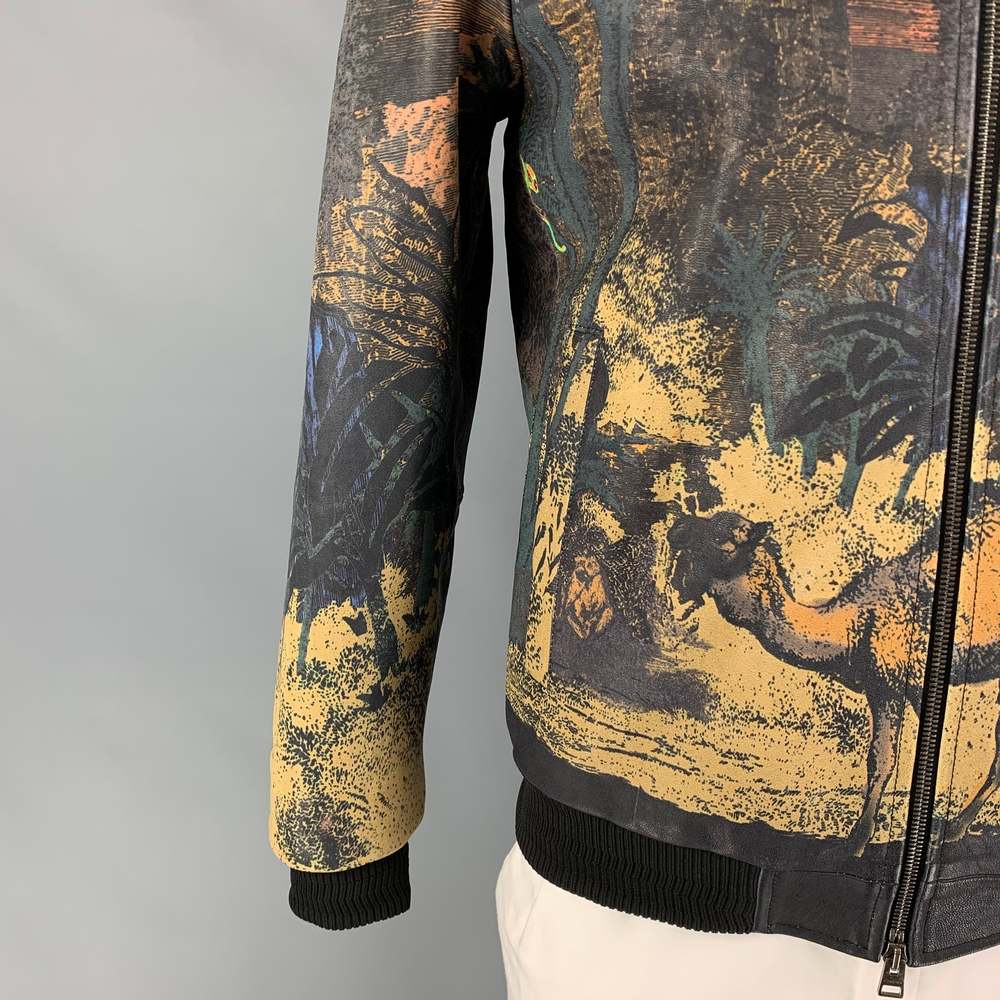 ETRO Multi-Color Print Polyester Blend Bomber Jacket - Picture 2 of 8